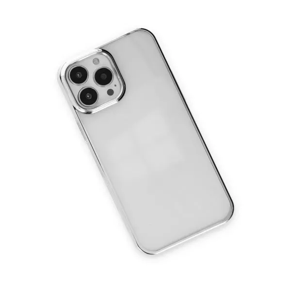 Apple İphone 13 Pro Kılıf Element Silikon - Gümüş