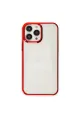 Apple İphone 13 Pro Kılıf Element Silikon - Kırmızı
