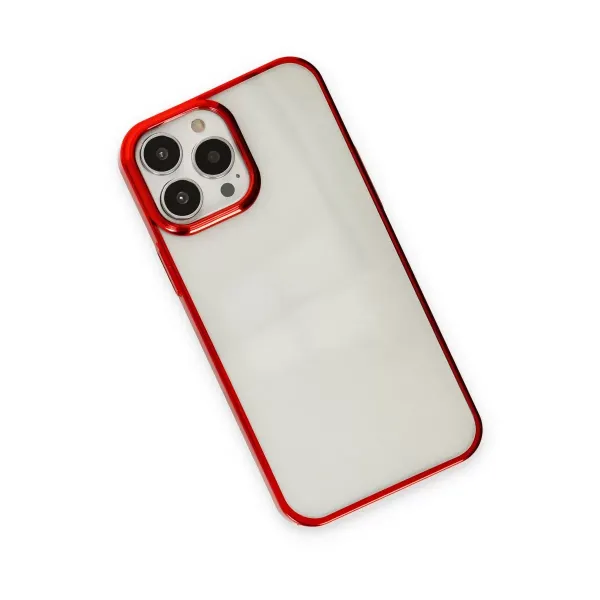 Apple İphone 13 Pro Kılıf Element Silikon - Kırmızı