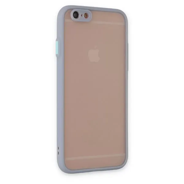Apple İphone 6 Kılıf Montreal Silikon Kapak - Gri