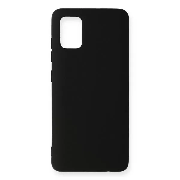 Samsung Galaxy A51 Kılıf Nano İçi Kadife Silikon - Siyah