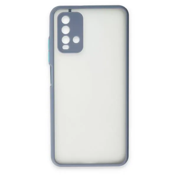 Xiaomi Redmi 9t Kılıf Montreal Silikon Kapak - Gri