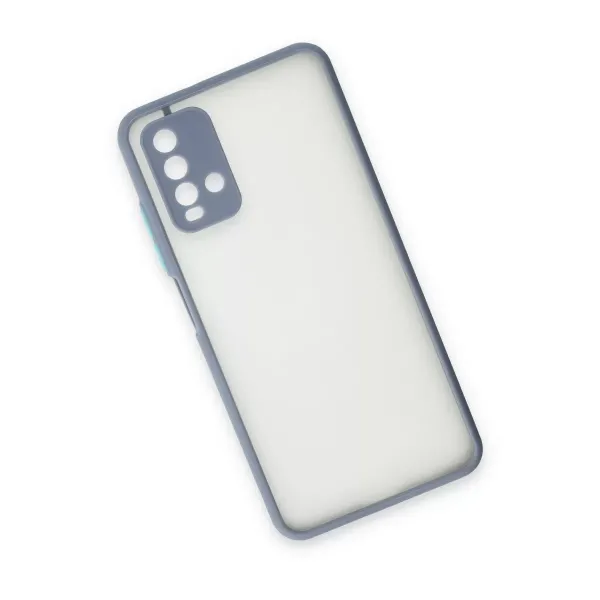 Xiaomi Redmi 9t Kılıf Montreal Silikon Kapak - Gri