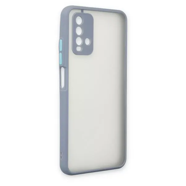 Xiaomi Redmi 9t Kılıf Montreal Silikon Kapak - Gri