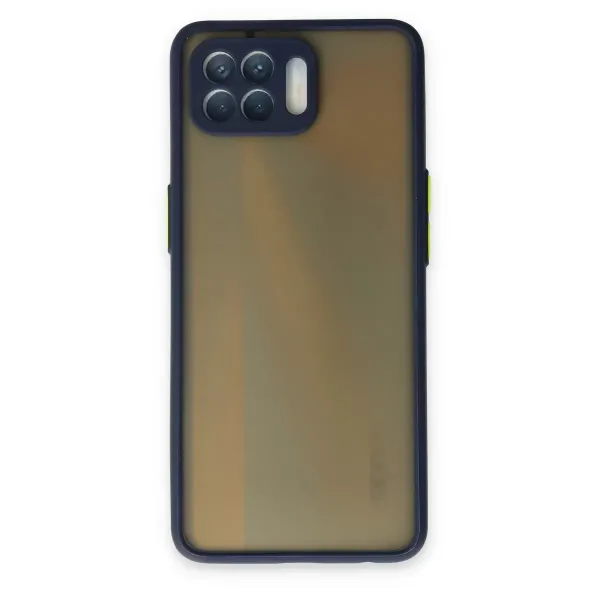 Oppo Reno 4 Lite Kılıf Montreal Silikon Kapak - Lacivert