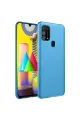 Samsung Galaxy M31 Kılıf Nano İçi Kadife Silikon - Mavi
