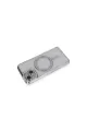 Apple İphone 13 Kılıf Joke Simli Magneticsafe Kılıf - Gümüş