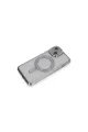 Apple İphone 13 Kılıf Joke Simli Magneticsafe Kılıf - Gümüş
