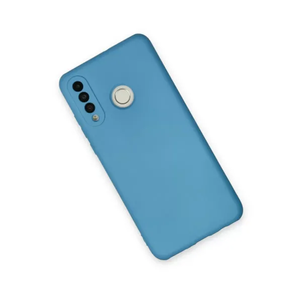 Huawei P30 Lite Kılıf Nano İçi Kadife Silikon - Mavi
