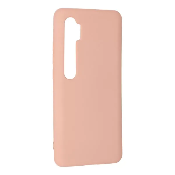 Xiaomi Mi Note 10 Lite Kılıf Nano İçi Kadife Silikon - Pudra