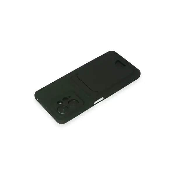 Xiaomi Redmi Note 12 4g Kılıf Kelvin Kartvizitli Silikon - Koyu Yeşil