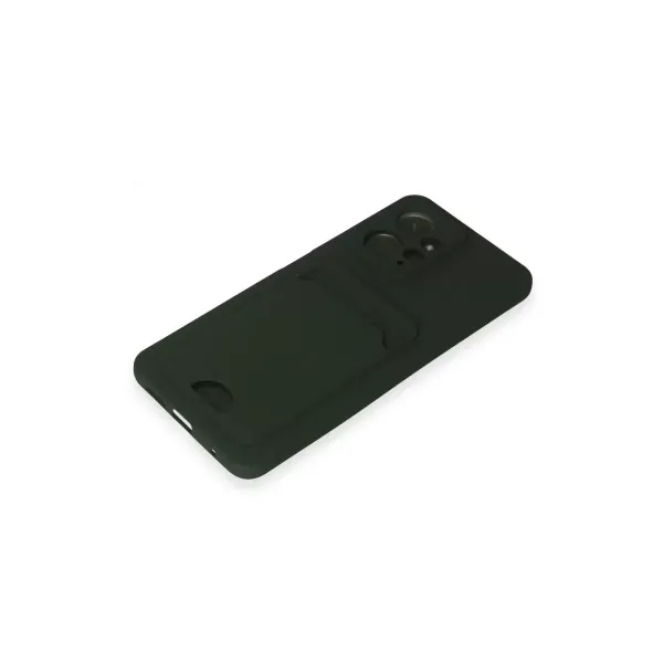 Xiaomi Redmi Note 12 4g Kılıf Kelvin Kartvizitli Silikon - Koyu Yeşil