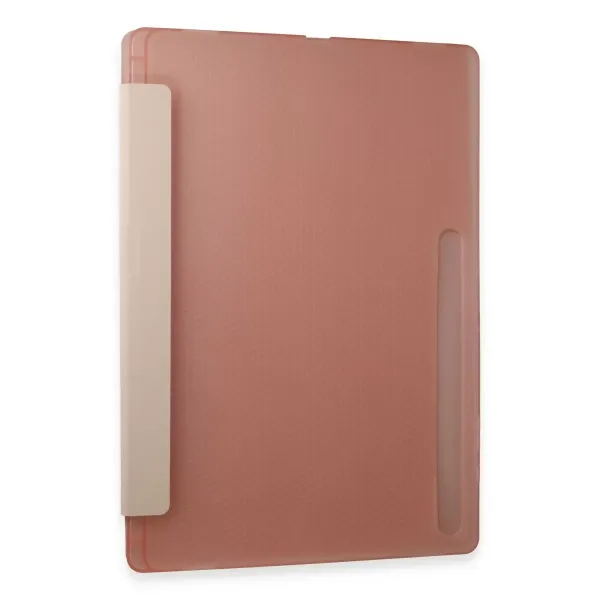 Samsung Galaxy Tab A9 Kılıf Kalemlikli Mars Tablet Kılıfı - Rose Gold