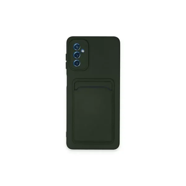 Samsung Galaxy A14 4g Kılıf Kelvin Kartvizitli Silikon - Koyu Yeşil