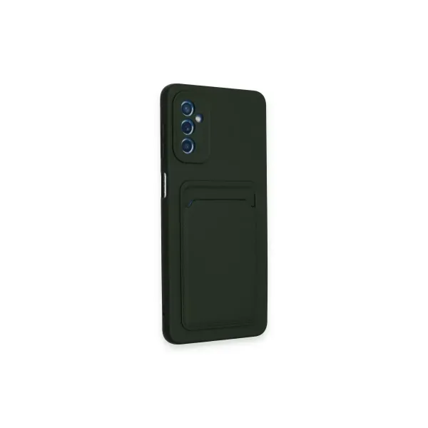 Samsung Galaxy A14 4g Kılıf Kelvin Kartvizitli Silikon - Koyu Yeşil