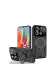 Xiaomi Redmi Note 13 Pro 5g Kılıf Joy Lens Standlı Kapak - Siyah