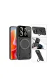 Xiaomi Redmi Note 13 Pro 5g Kılıf Joy Lens Standlı Kapak - Siyah