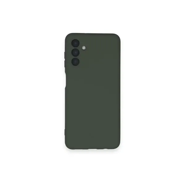 Samsung Galaxy A14 4g Kılıf Nano İçi Kadife Silikon - Koyu Yeşil
