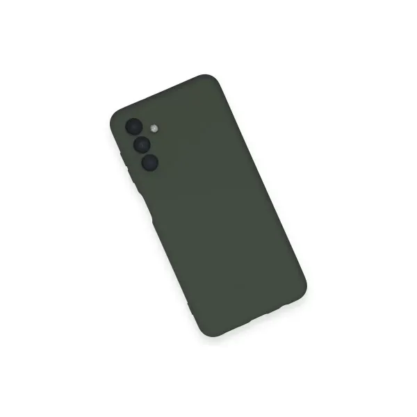 Samsung Galaxy A14 4g Kılıf Nano İçi Kadife Silikon - Koyu Yeşil