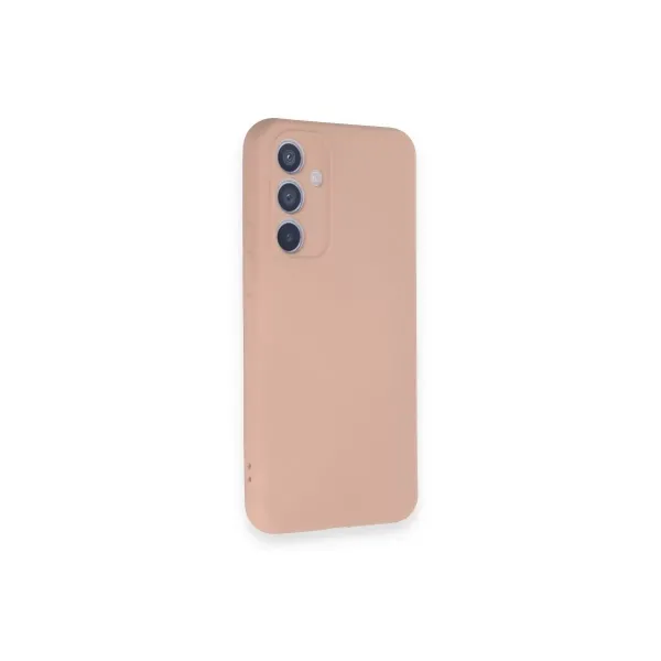 Samsung Galaxy A34 5g Kılıf Nano İçi Kadife Silikon - Pudra