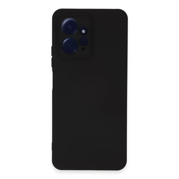 Xiaomi Redmi Note 12 4g Kılıf Nano İçi Kadife Silikon - Siyah
