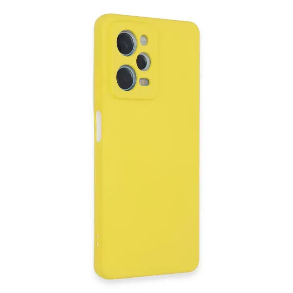 Xiaomi Redmi Note 12 Pro 5g Kılıf Nano İçi Kadife Silikon - Sarı