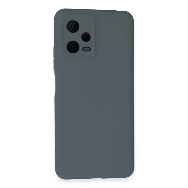 Xiaomi Redmi Note 12 Pro 5g Kılıf Nano İçi Kadife Silikon - Gri