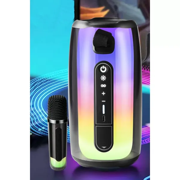 Pluse 7 Mikrofonlu Rgb Kablosuz Hoparlör - Beyaz