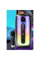 Pluse 7 Mikrofonlu Rgb Kablosuz Hoparlör - Beyaz