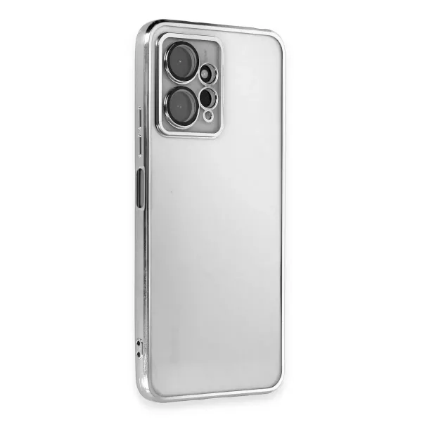 Xiaomi Redmi Note 12 4g Kılıf Razer Lensli Silikon - Gümüş