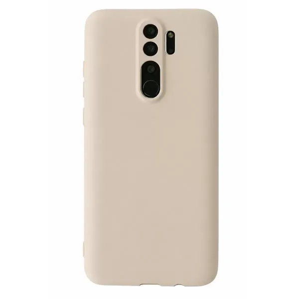 Xiaomi Redmi Note 8 Pro Kılıf First Silikon - Krem