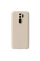 Xiaomi Redmi Note 8 Pro Kılıf First Silikon - Krem
