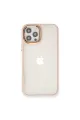 Apple İphone 12 Pro Max Kılıf Dora Kapak - Pudra