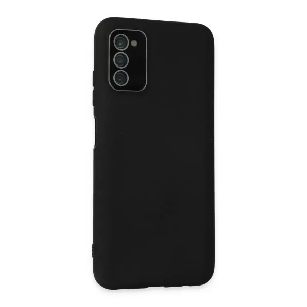 Samsung Galaxy A03s Kılıf Lansman Glass Kapak - Siyah