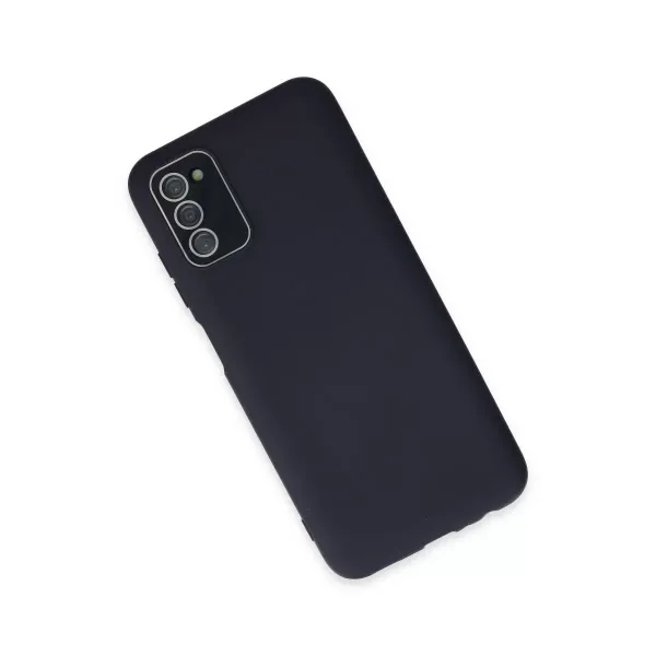 Samsung Galaxy A03s Kılıf Lansman Glass Kapak - Lacivert
