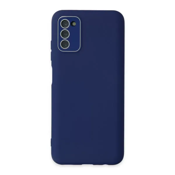 Samsung Galaxy A03s Kılıf Lansman Glass Kapak - Sky Blue