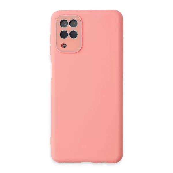 Samsung Galaxy A22 Kılıf Lansman Glass Kapak - Pembe