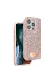 Onegif Apple İphone 15 Pro Bright Simli Kapak - Pembe