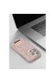 Onegif Apple İphone 15 Pro Bright Simli Kapak - Pembe