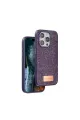 Onegif Apple İphone 15 Pro Bright Simli Kapak - Derin Mor
