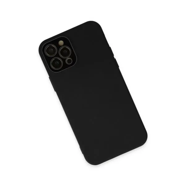 Apple İphone 12 Pro Kılıf Lansman Glass Kapak - Siyah