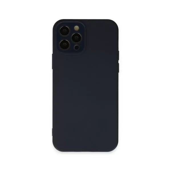 Apple İphone 12 Pro Kılıf Lansman Glass Kapak - Lacivert