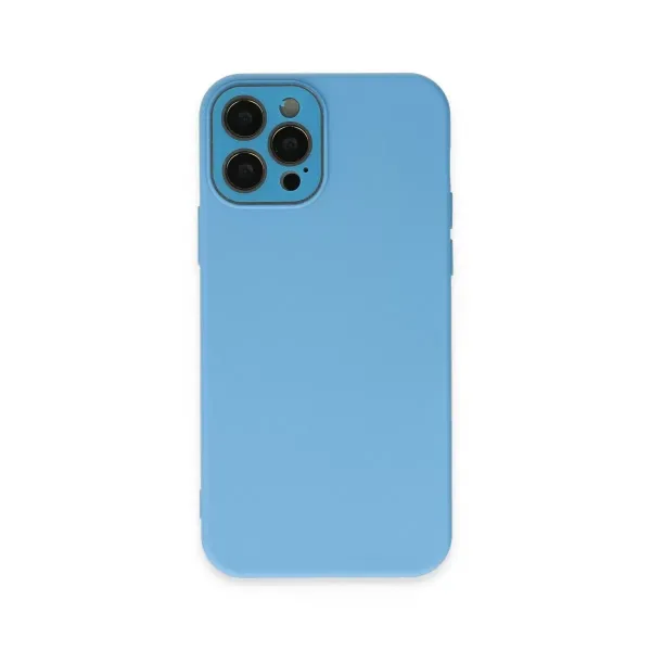 Apple İphone 12 Pro Kılıf Lansman Glass Kapak - Mavi