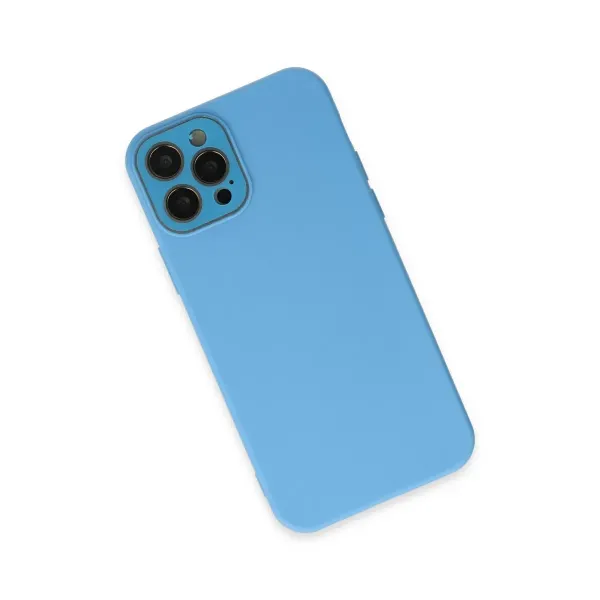 Apple İphone 12 Pro Kılıf Lansman Glass Kapak - Mavi