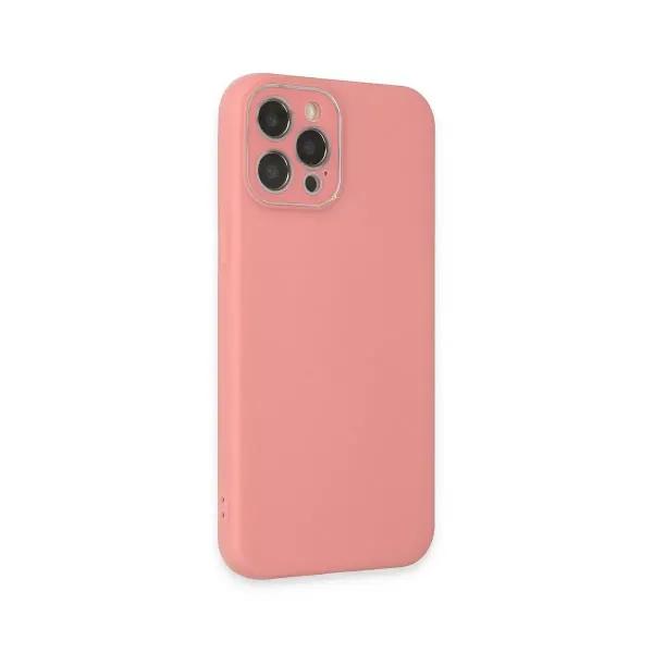 Apple İphone 12 Pro Max Kılıf Lansman Glass Kapak - Pembe
