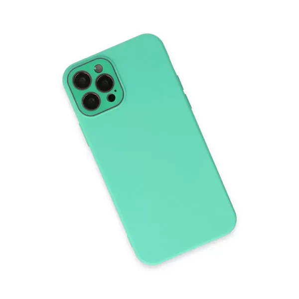 Apple İphone 12 Pro Max Kılıf Lansman Glass Kapak - Turkuaz