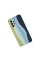 Samsung Galaxy A53 5g Kılıf Ebruli Lansman Silikon - Yeşil-koyu Yeşil