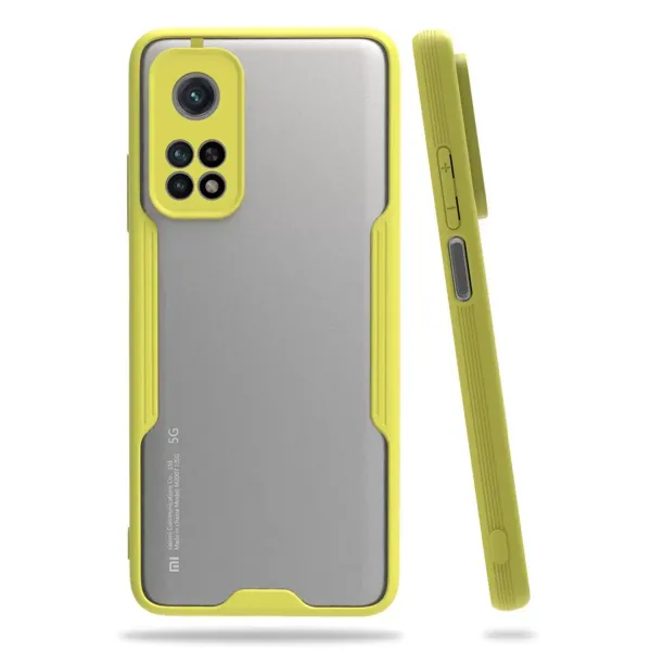 Xiaomi Mi 10t Pro Kılıf Platin Silikon - Sarı