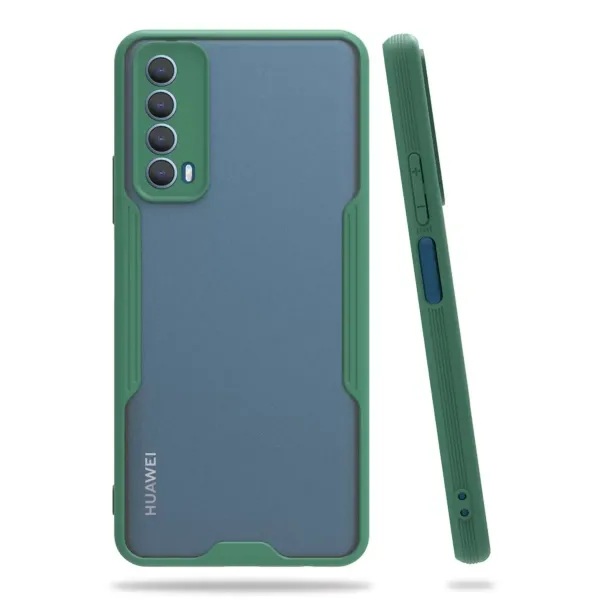 Huawei P Smart 2021 Kılıf Platin Silikon - Yeşil
