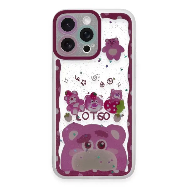 Apple İphone 14 Pro Kılıf Sweet Desenli Silikon Kapak - Pembe